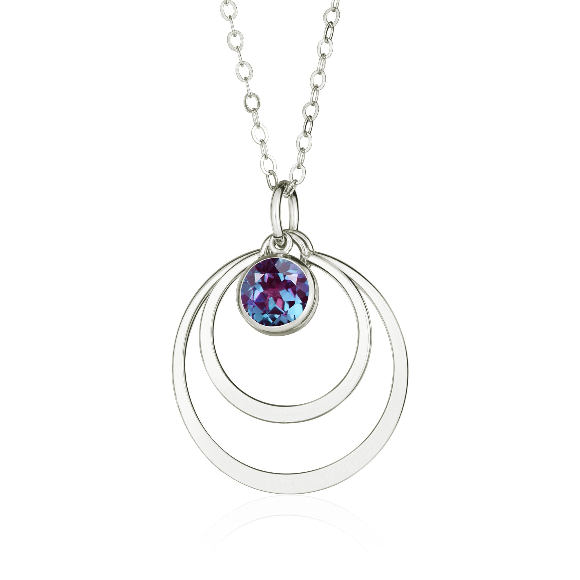 Lab created alexandrite deals pendant