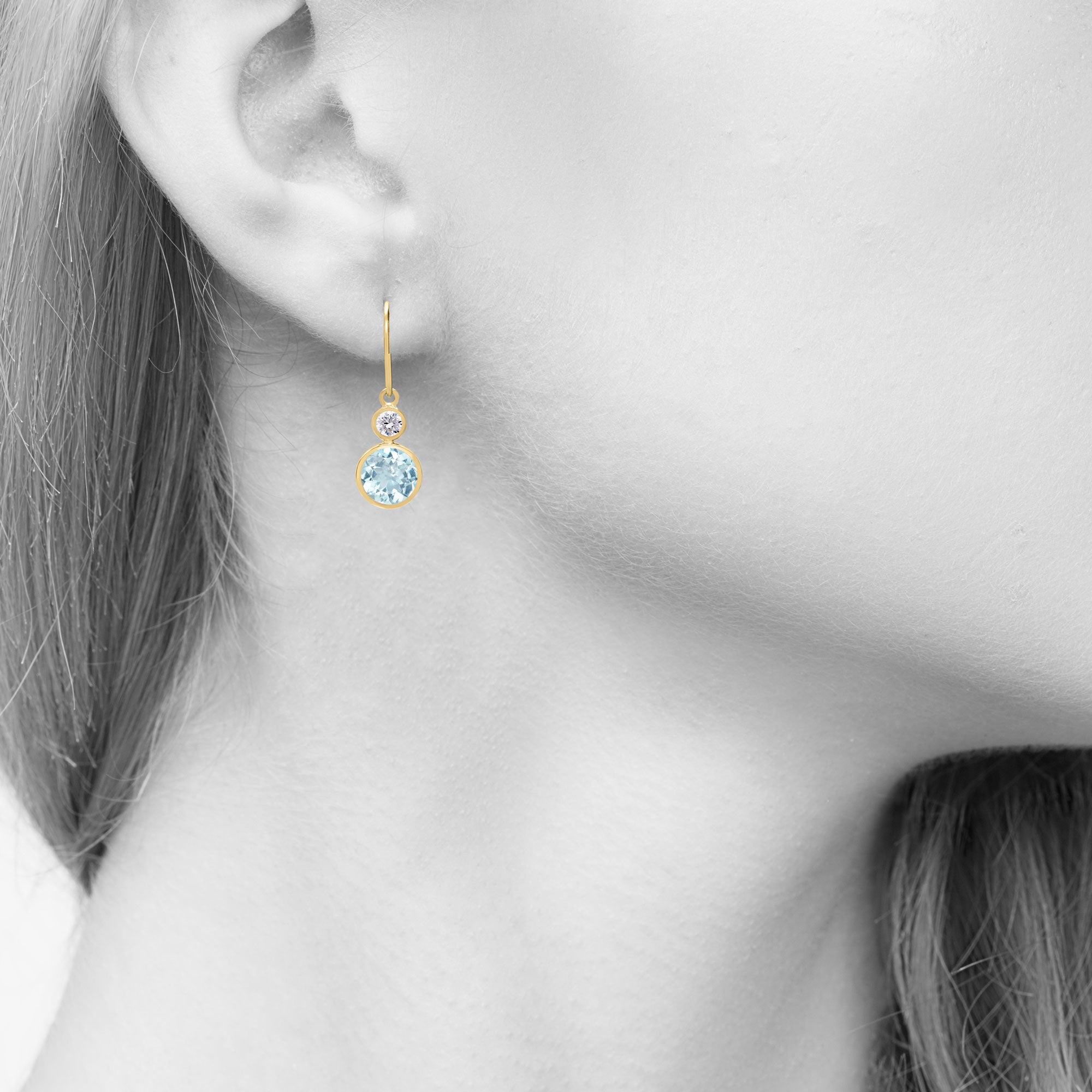 Aquamarine Chip Earrings - Tranquil Beauty