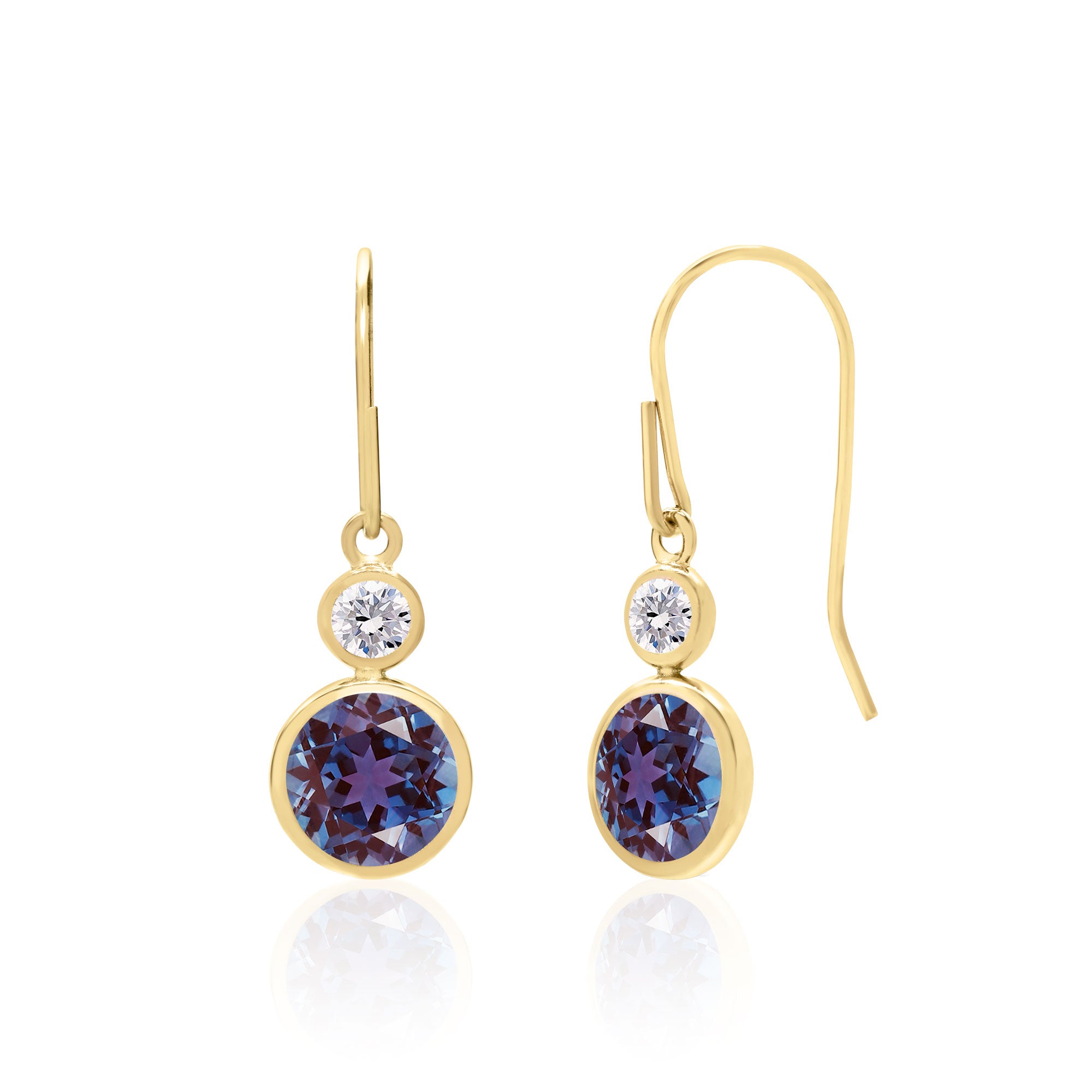 Alexandrite drop earrings shops